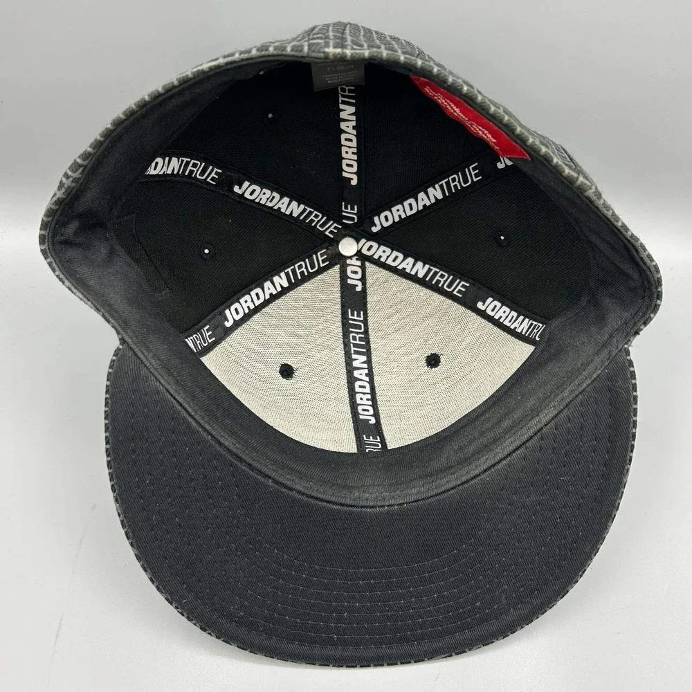 Air Jordan Flight Hat Men 7 Black Embroidered Jumpman Fitted Cap